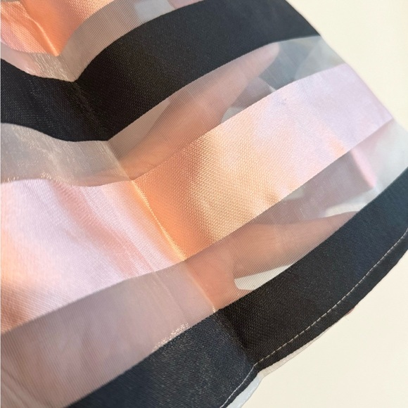 Pink Tartan Satin Stripe Full Skirt - Picture 6 of 9